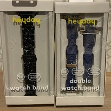    Heyday Apple Watch Band 38/40mm - Black Tort  Night Blue   Lot Of 2   