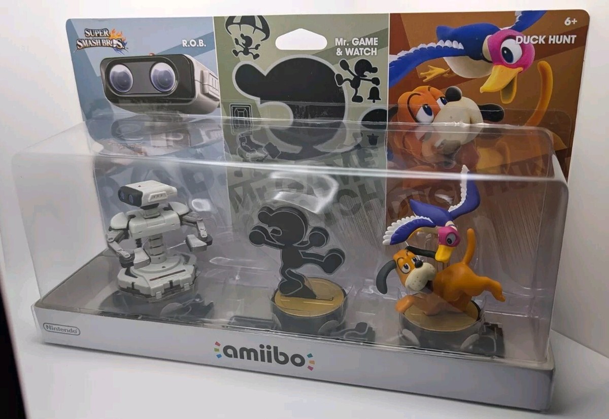 ROB Game Watch Duck Hunt Amiibo Pack Smash Nintendo
