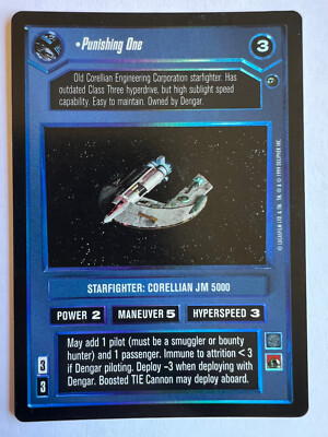 Star Wars CCG Reflections Foil Punishing One FS Eligible Dollar Rare
