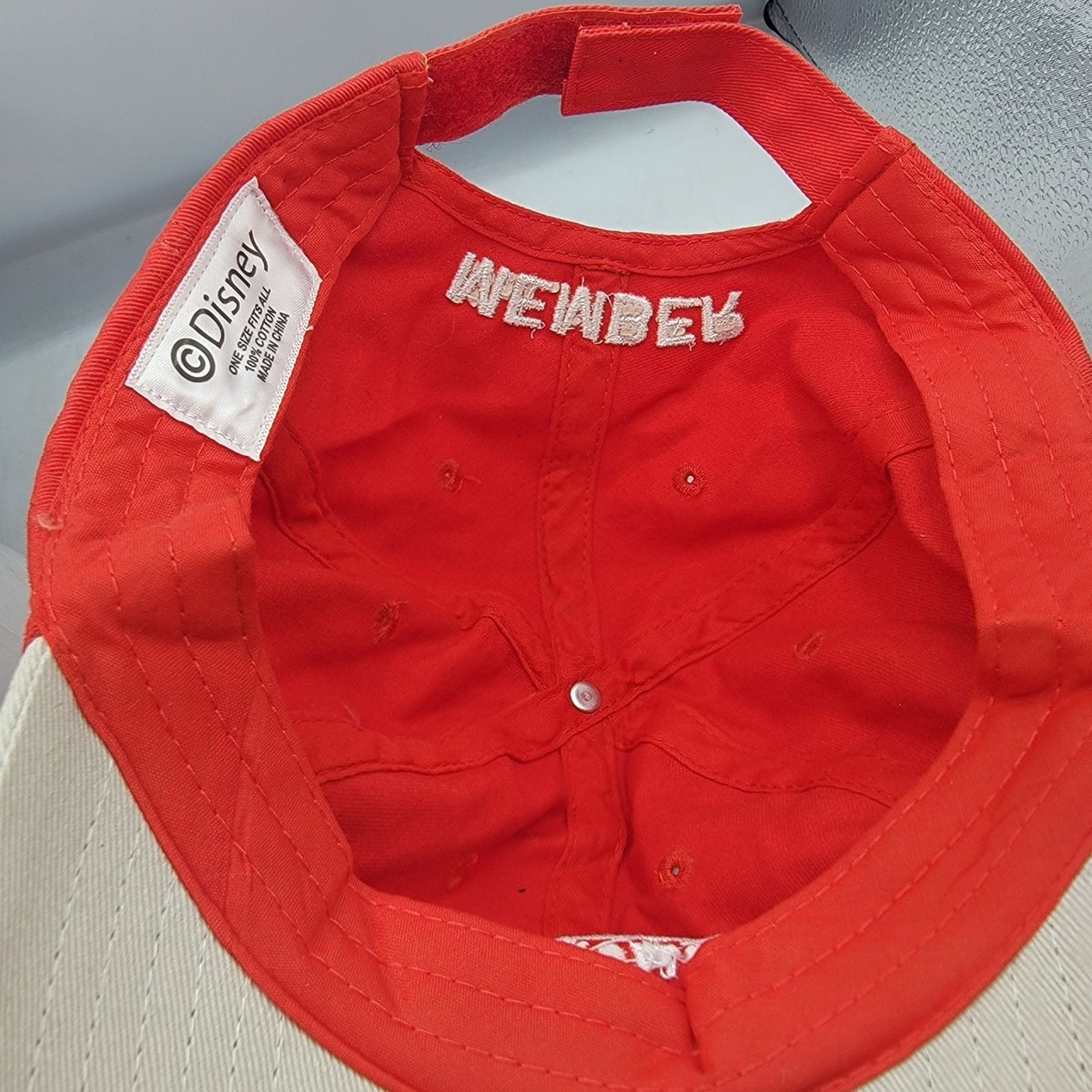 Disney Vacation Club Member Adults Red Hat Cap Adjustable 