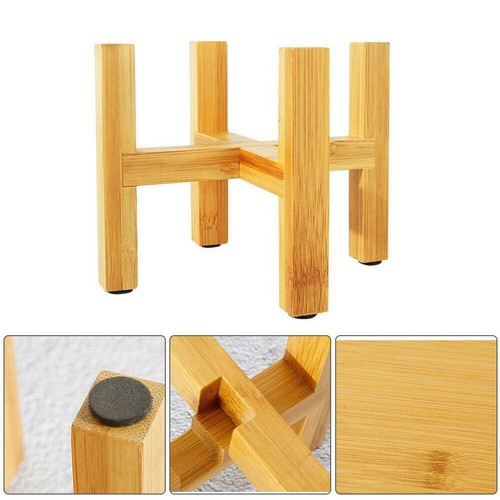 Soporte para maceta de madera para plantas soporte estante soporte madera hogar jardín herramienta de exhibición - Imagen 6 de 12