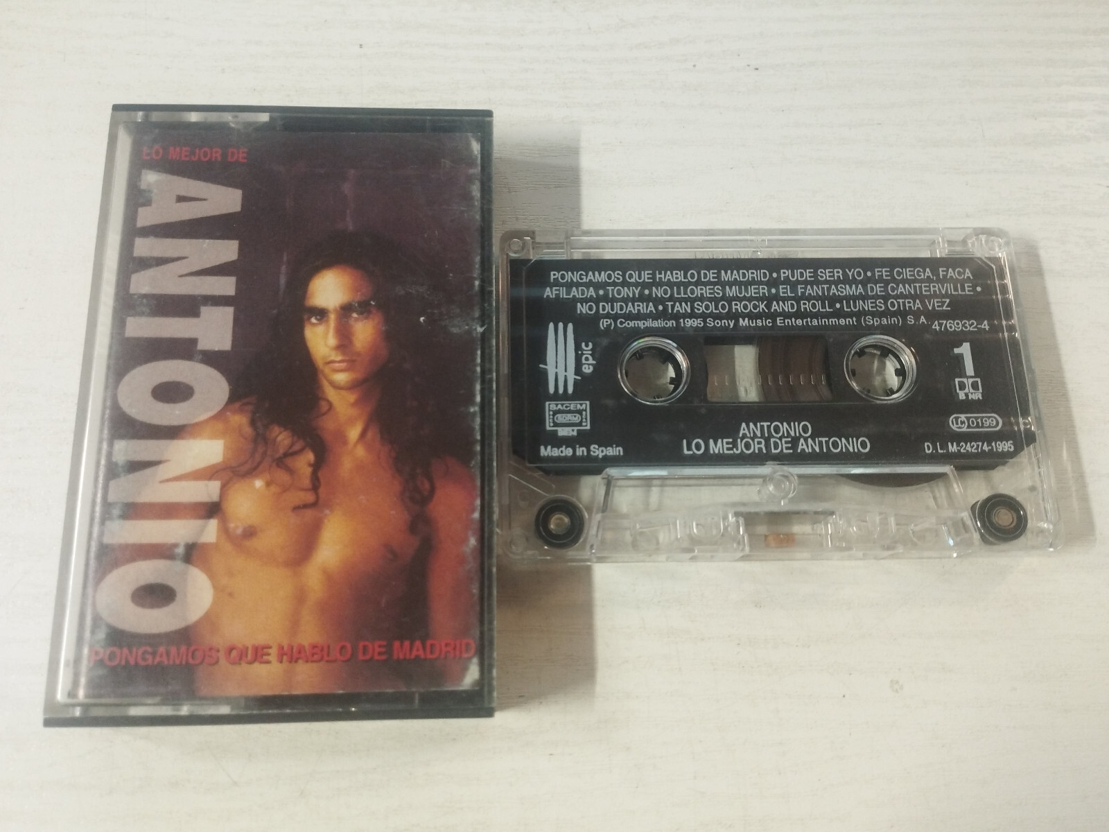 ANTONIO Flores Lo Mejor De ANTONIO Exitos 1995 Epic - Cinta Tape Cassette