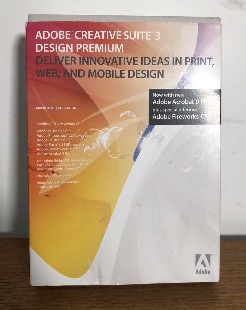 DJ機材 ADOBE CREATIVE SUITE3 DESIGN PREMIUM Mac Adobe Creative Suite 3 Design Premium - Macintosh Repository