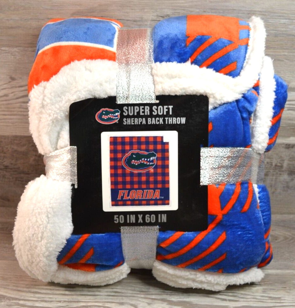 Florida Gators Super Soft Sherpa Throw Blanket 50 in x 60 in