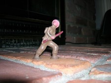 Vintage PodFoot WWII Barclay US Military Infantry Toy Soldier RUNNING B246