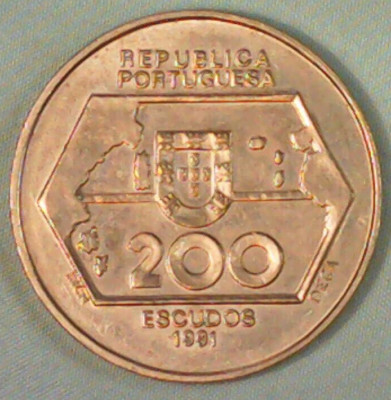 1991 PORTUGAL 200 ESCUDOS WESTWARD NAVIGATION - UNC - FREE US/$12.50 WORLD SHIP
