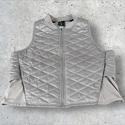 Nike Vest Women's Medium Aerolayer Running Gilet Packable Jacket Quilted  F396