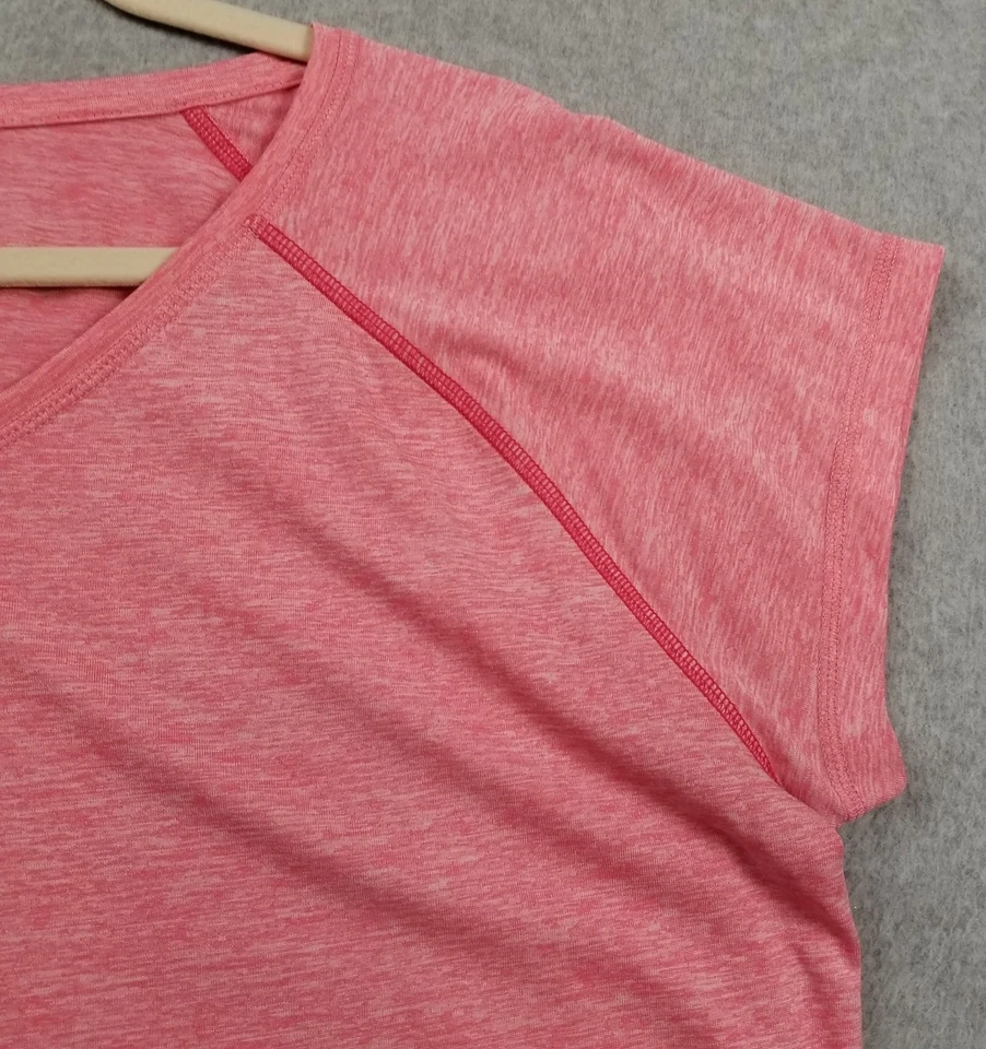 Camiseta Everlast Activewear Mujer’s Extra Grande XL Rosa Manga Corta Elastizada Gimnasio Foto 2 de 4