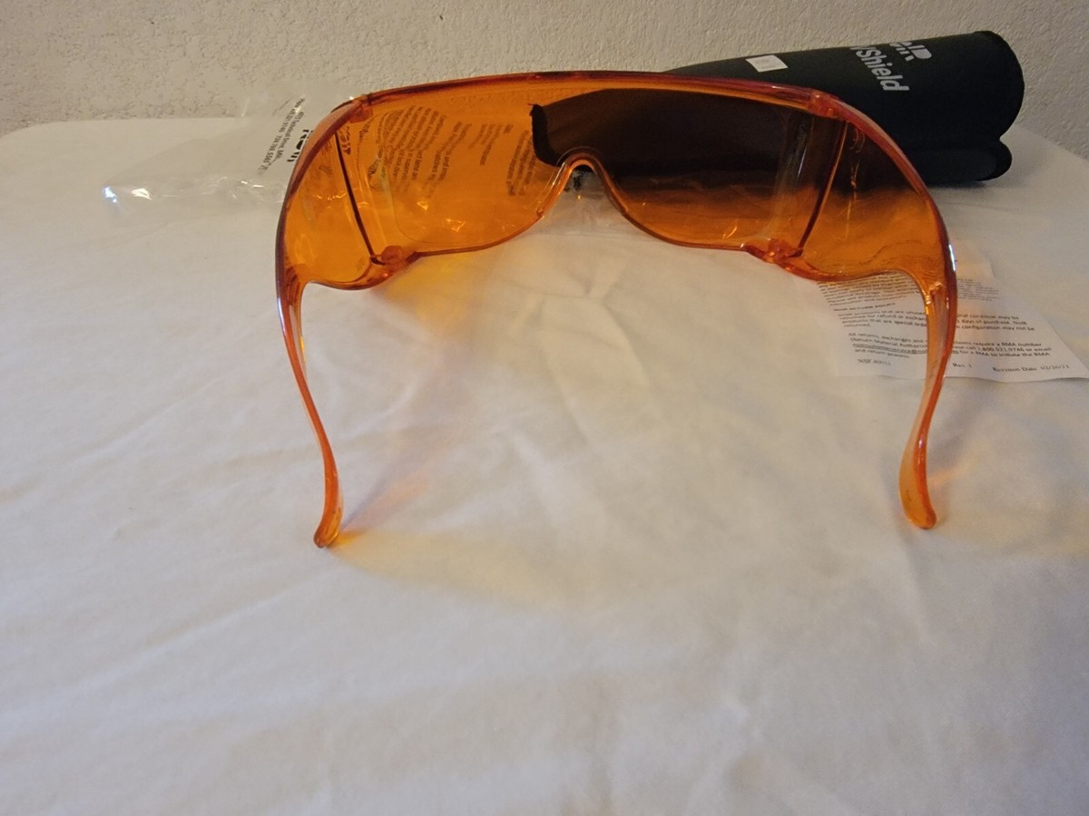 NOIR UV Shield Orange U60 Fit Overs Low Vision UV Protection Tinted Lenses brand Amazon.com: NoIR Low Vision Sunglasses: UV Protection & Blue  main image 2