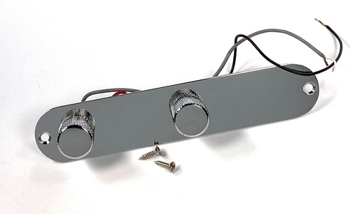 Genuine Fender Squier ESQUIRE CONTROL PLATE Pre-Wired w/ POTS & KNOBS Screws