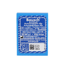 Bausch BK61 Arti-Check bandes de papier articulées bleu micro-mince 0,0016" 200/pc