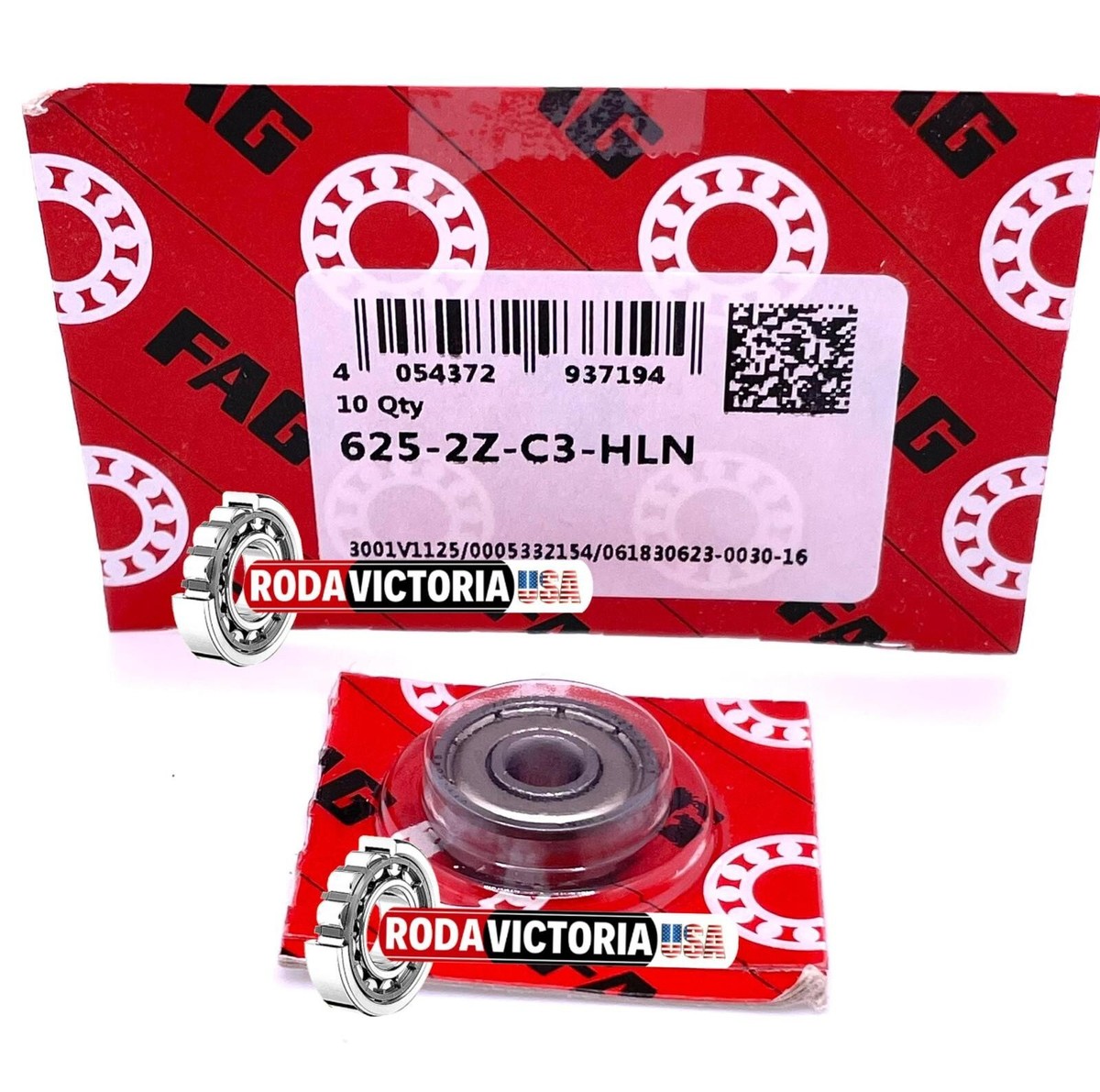 FAG 625 ZZ Deep Groove Ball Bearing, Metal Shielded 2Z 5x16x5 mm