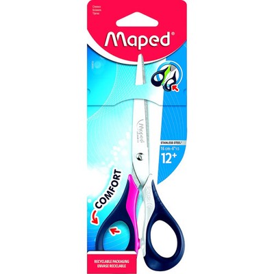 Maped Schulschere NIGHTFALL TEENS 16 cm spitz blau robust ergonomisch Schule
