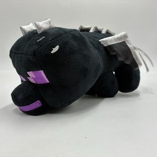 Minecraft Mojang Ender Dragon 10" Mattel Plush Black Purple Stuffed Animal Wings