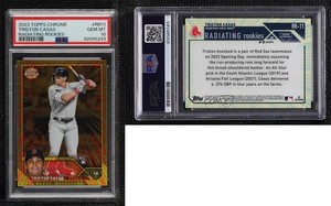 2023 Topps Chrome Radiating Rookies Triston Casas #RR-11 PSA 10 GEM MT RC