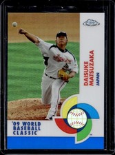 2009 Topps Chrome Daisuke Matsuzaka World Baseball Classic Blue Refractor #/199