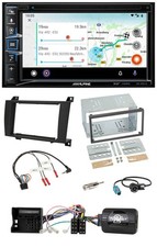 Alpine Bluetooth TMC USB DAB 2DIN Lenkrad Navigation f&uuml;r Mercedes SLK R171 2004-