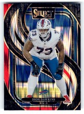 2024 Panini Select #152 Dion Dawkins Black & Red Prizm Shock