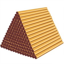ENPOINT 120pcs Metallic Gold Hot Glue 0.27x4 inch/120 Pack, 0.17 per gallon
