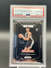 2023 Panini Prizm Monopoly Basketball PSA 10 Victor Wembanyama Rookie #81 MVP RC