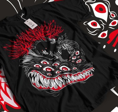Ultimate Vampire Anime Lovers Hellsing Alucard Face Hell Sing Gift T-shirt 062