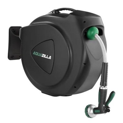 Retractable Garden Hose Reel Durable Wall Mounted Water Hose Reel 120Ft x 1/2''