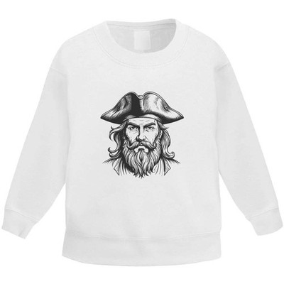 Kinder Sweatshirt / Pullover / Pulli ''Piratenkapitänskopf'' (KW061169)