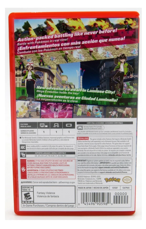 Pokemon Legends: Z-A - Nintendo Switch 2 Physical - Image 2 of 2