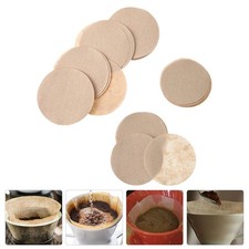 600 piezas de papel de filtros de café beige sin blanquear para uso con gotero cafetera casera