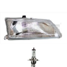 Scheinwerfer rechts H4 für Peugeot 106 I 1A 1C inkl. Osram Lampen