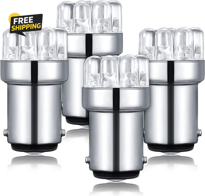 4 Pieces LED 90 Bulb 1004 Marine LED Replacement Bulb BA15D  Navigation Lights
