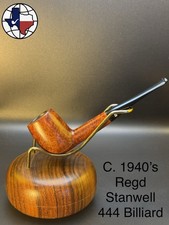 Vintage C. 1940s Regd Stanwell 444 Billiard Tobacco Pipe