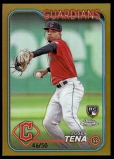 2024 Topps Chrome - Jose Tena #29 Gold Refractor /50 (RC)