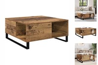 Couchtisch Altholz 80X80X36.5 Cm Spanplatte