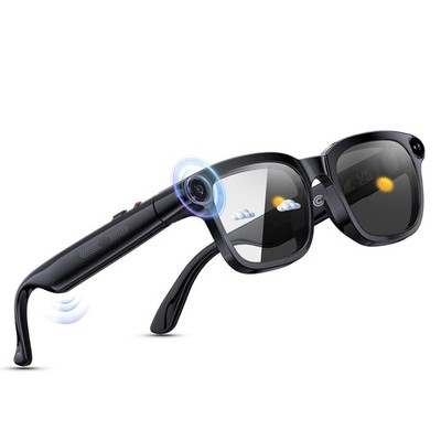 Smart Glasses with Camera and AI Voice Assistant for Men Women, 8MP Camera, 4K