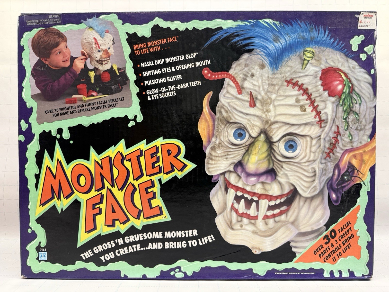 Hasbro Monster Face 1992 juego de juguetes horror miedo caja sellada de fábrica nuevo