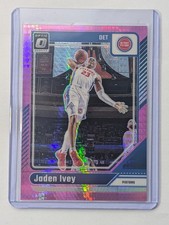 Jaden Ivey Card - Pink Hyper Prizm - Panini Donruss Optic 2024/25 #182