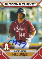 Mike Jarvis Signed IP 2023 Altoona Curve Update 2 Card #60 Pittsburgh Pirates!