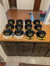 12 Barber snapback hats: Master Barber Veteran.10 black brim, 2 white brim. NEW