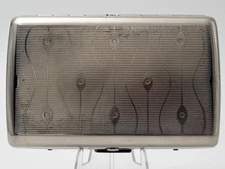 Mini Cigarette Case Vintage Soviet Metal Smoking Box Collectible Tobacciana USSR