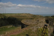 Photo 6x4 View out of Dover Castle towards the Coastguard station Dover/ c2017
