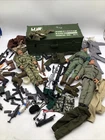 Vintage 90's Hasbro 10 GI Joe 12" Action Figures Lot  Accessories Locker Box