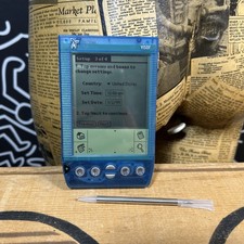 Handspring Visor Deluxe Translucent Palm OS PDA Organizer w/ Stylus Tested Work