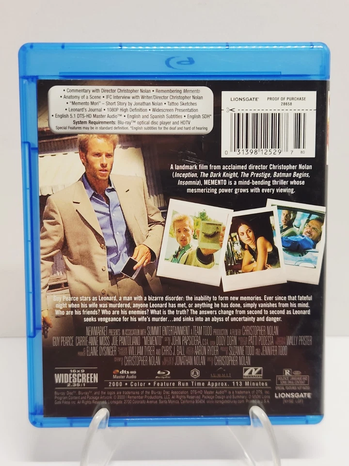 Memento (Blu-ray, 10th Anniversary) Christopher Nolan - Imagem 2 de 4