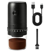 Portable Electric Burr Coffee Grinder with 40 Adjustable Settings  External ...