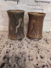 Handmade Pottery Cups/Vases 5 Inches Tall