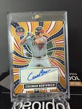 2026 Stars & Stripes Coleman Borthwick Prizms Gold 3/10 AUTO SHARP CORNERS 18U
