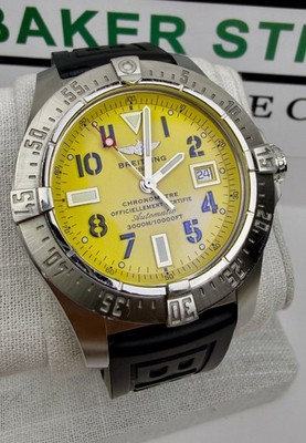 Breitling Avenger Seawolf 45mm Yellow Dial  Ref. A17331 Case #291