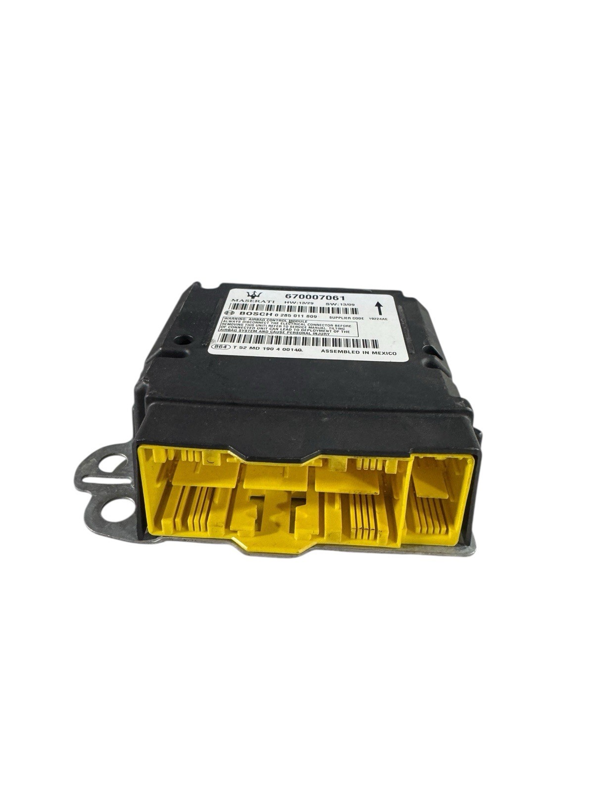 14-21 MASERATI QUATTROPORTE RESTRAINT DIAGNOSTIC COMPUTER MODULE SRS UNIT OEM