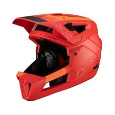 casco mtb enduro 4.0 con mentoniera removibile rosso LEATT bici